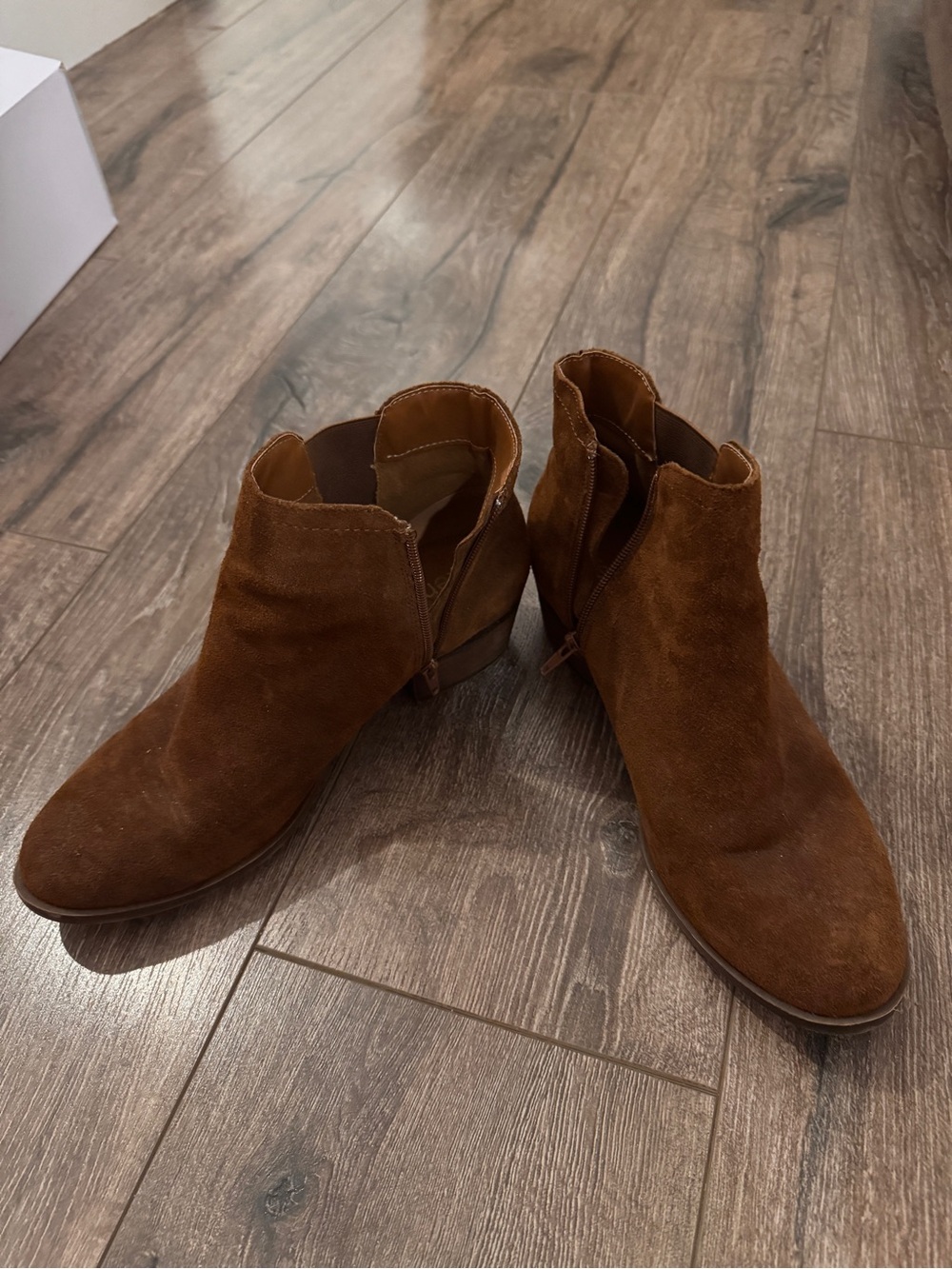 Women's Brown Suede Ankle Boots - Classic Casual Style
